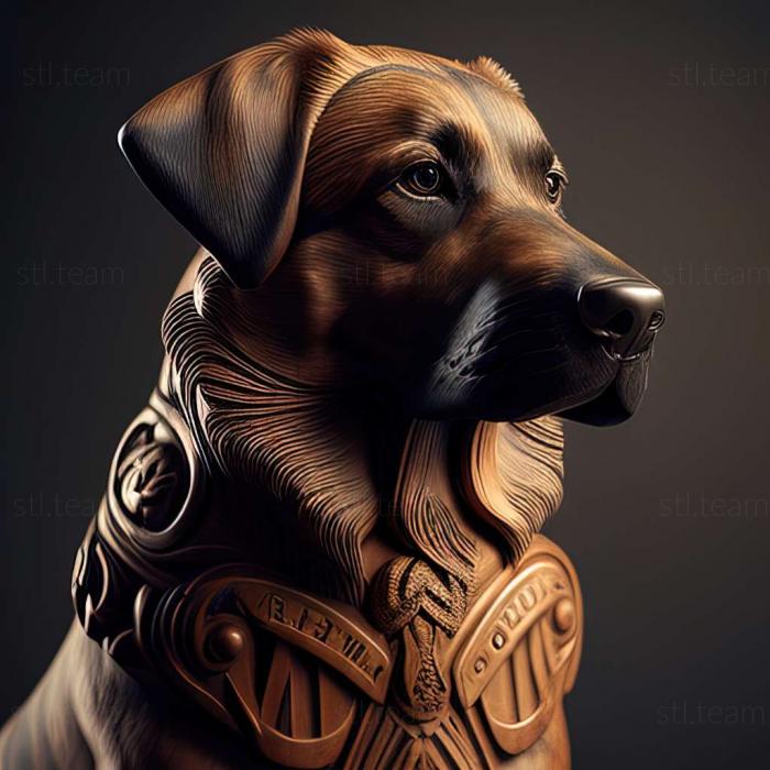 3D model Slovak cop dog (STL)